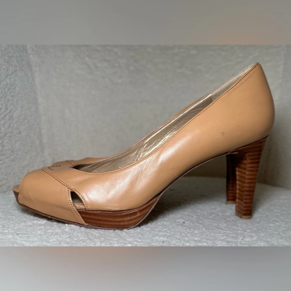 Stuart Weitzman Overit women’s high heels pumps tan brown nude neutral classic 8